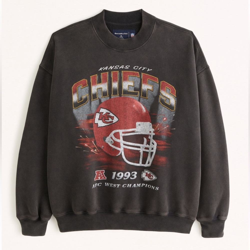 Mens Abercrombie & Fitch Kansas City Graphic Crewneck - Vintage Wash